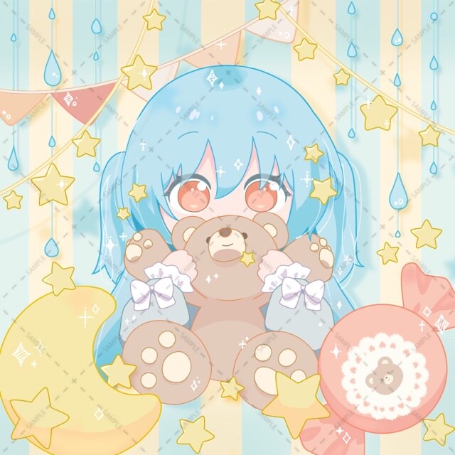 水色の女の子