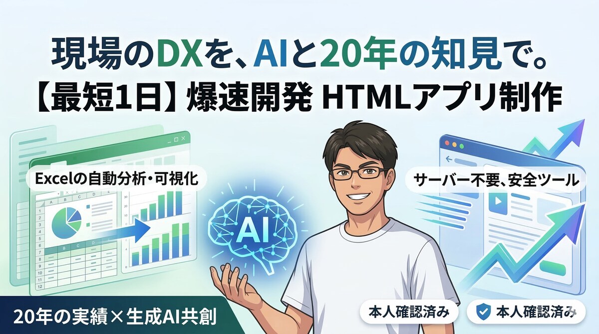 1分でグラフ可視化・レポート自動生成HTMLアプリ