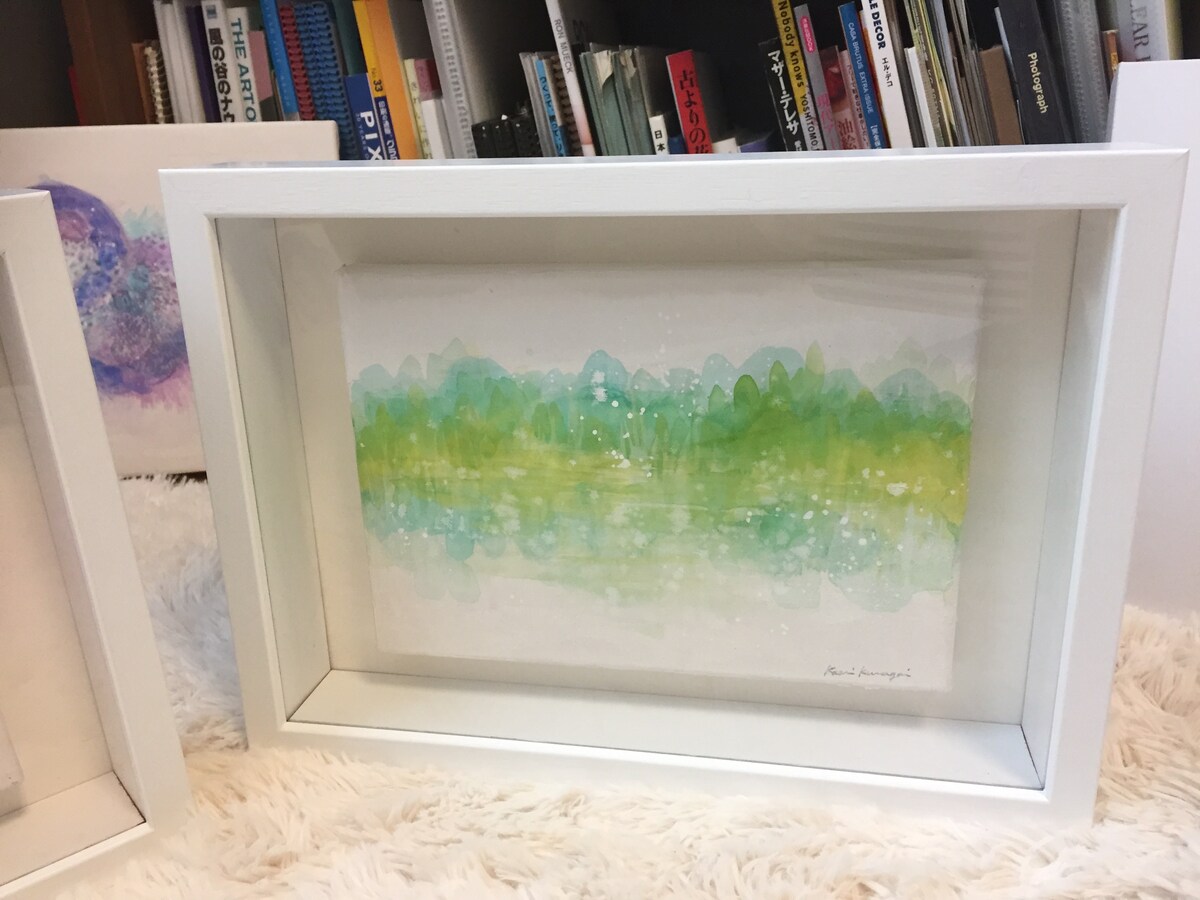 開業祝いの絵画制作