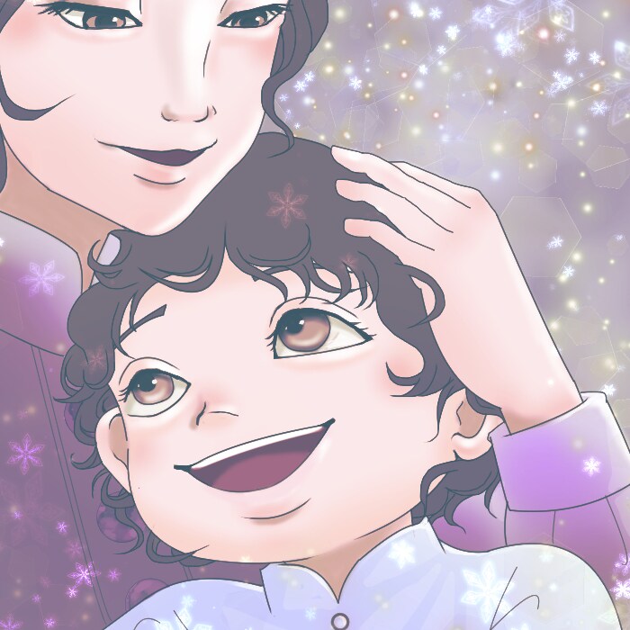 アナ雪風の似顔絵