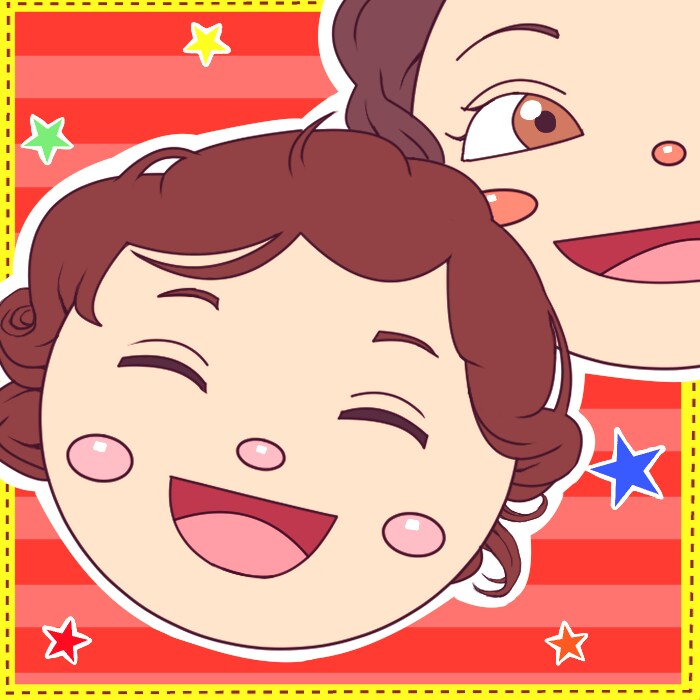 アンパンマン風の似顔絵アイコン