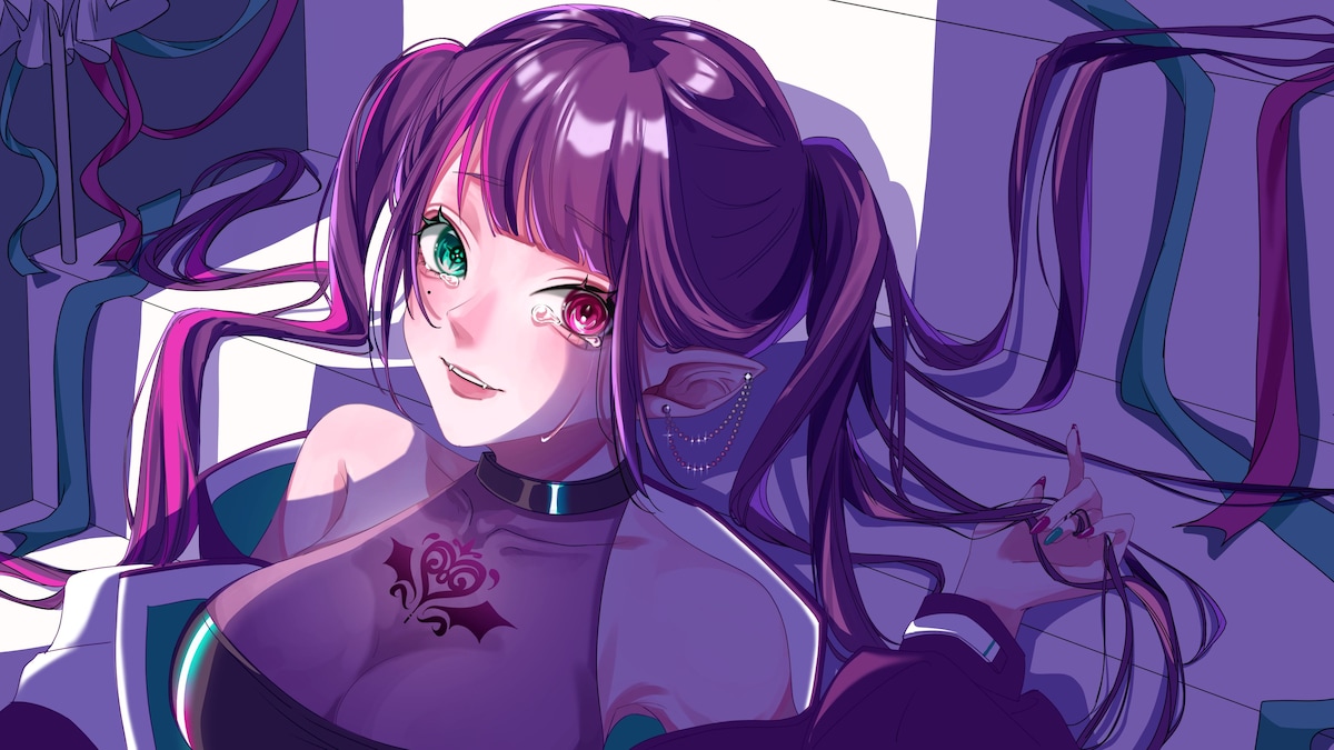歌ってみた動画用のイラスト：月宮ぱな様