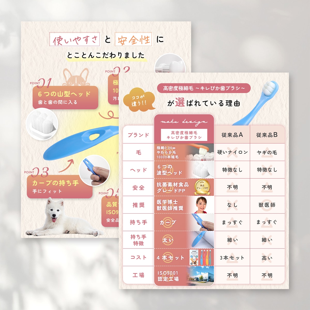ペット歯ブラシ Amazon画像
