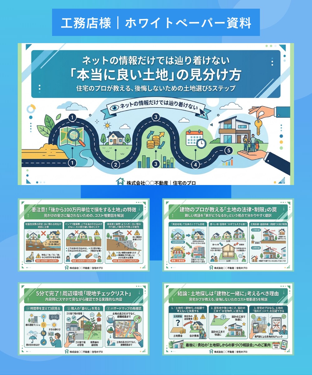 工務店様｜ホワイトペーパー資料作成