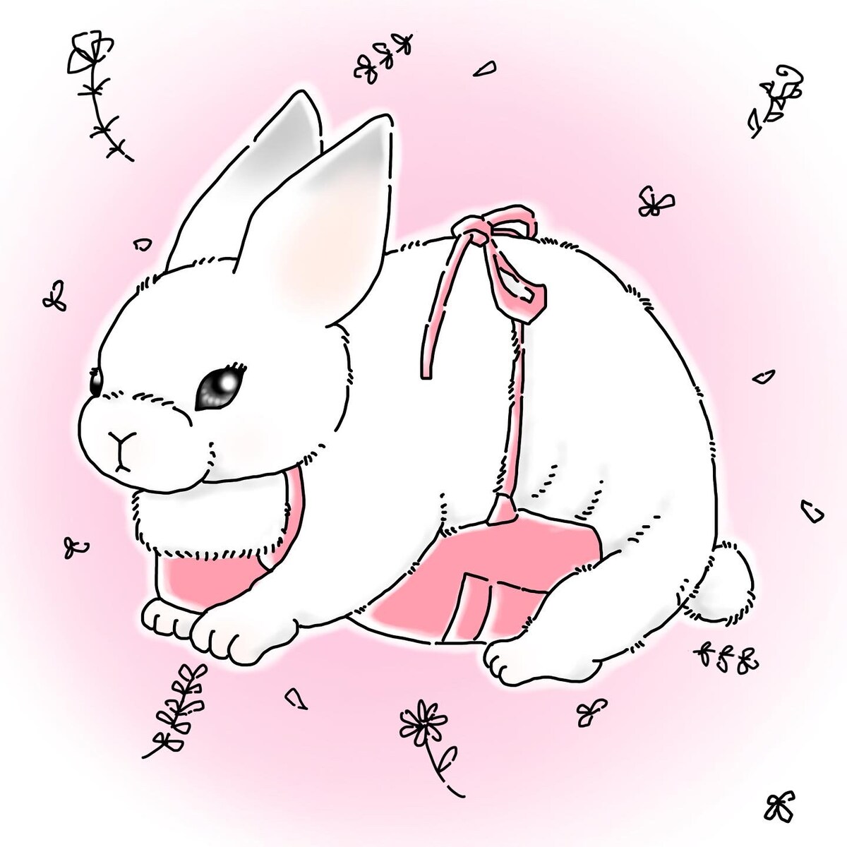 うさぎちゃんのブログ用アイコンです