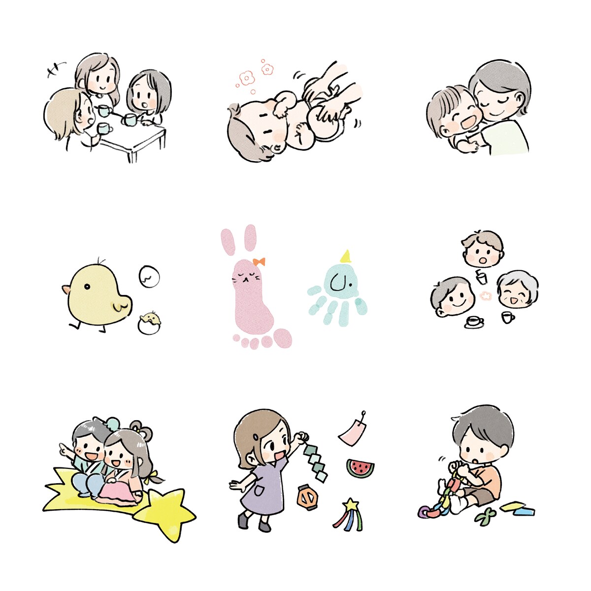 子育てひろば・地域のつどい場　挿絵
