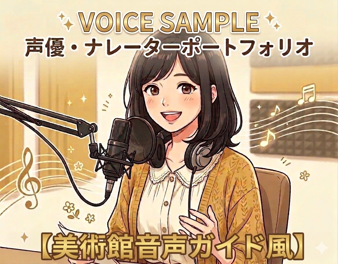 美術館音声ガイド風ナレーション