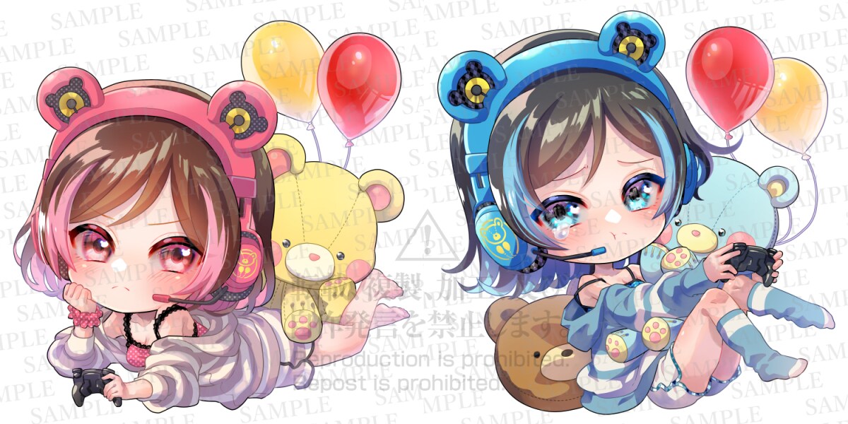 アイコン・配信画面用／デフォルメイラストの作成