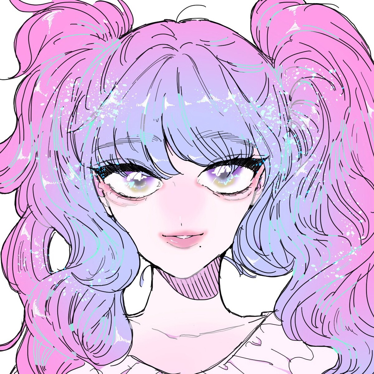 自分のプロフィール用に描いたイラスト