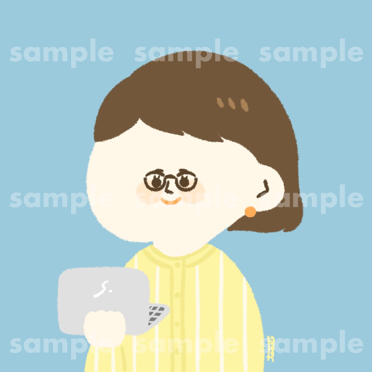 似顔絵アイコン制作