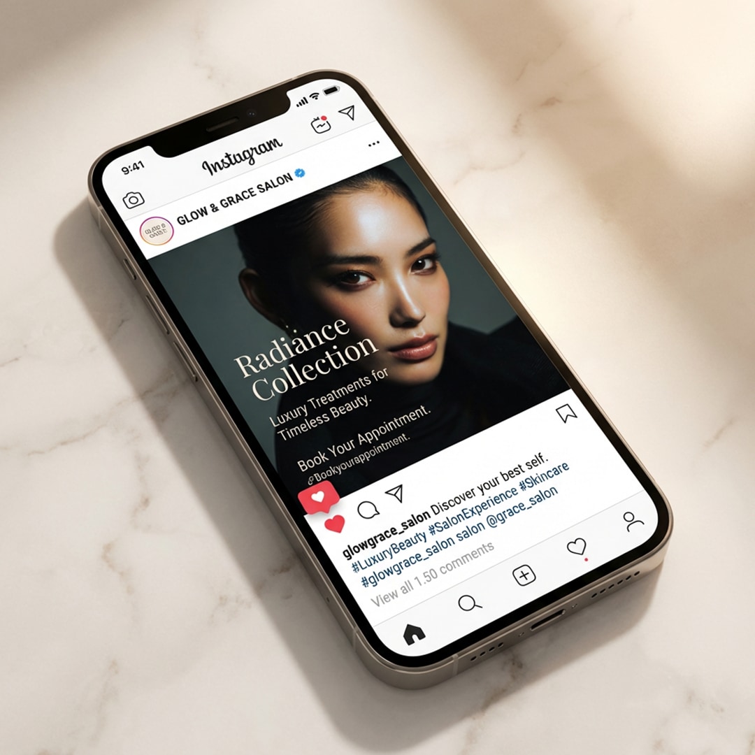 サロン向けAIモデル画像×Instagram活用例