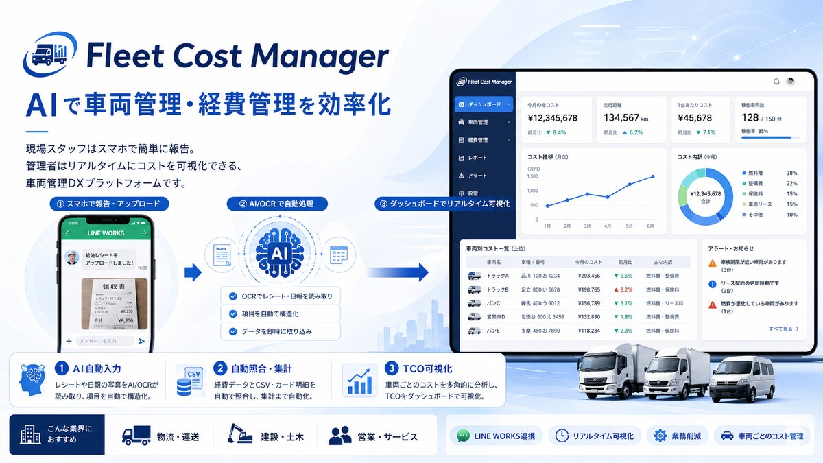 法人向け車両コスト管理SaaS開発