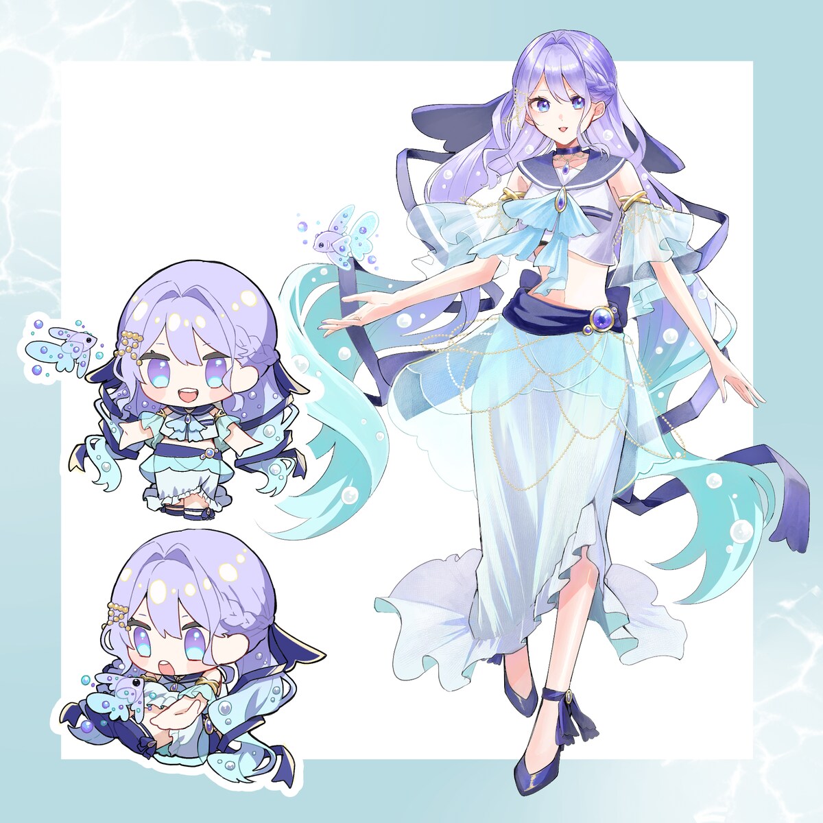 ベタモチーフの女の子