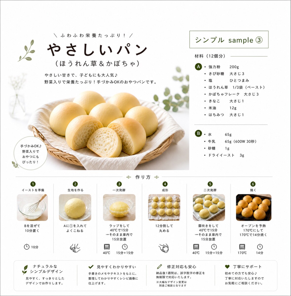 オリジナルレシピをメモからおしゃれに画像化