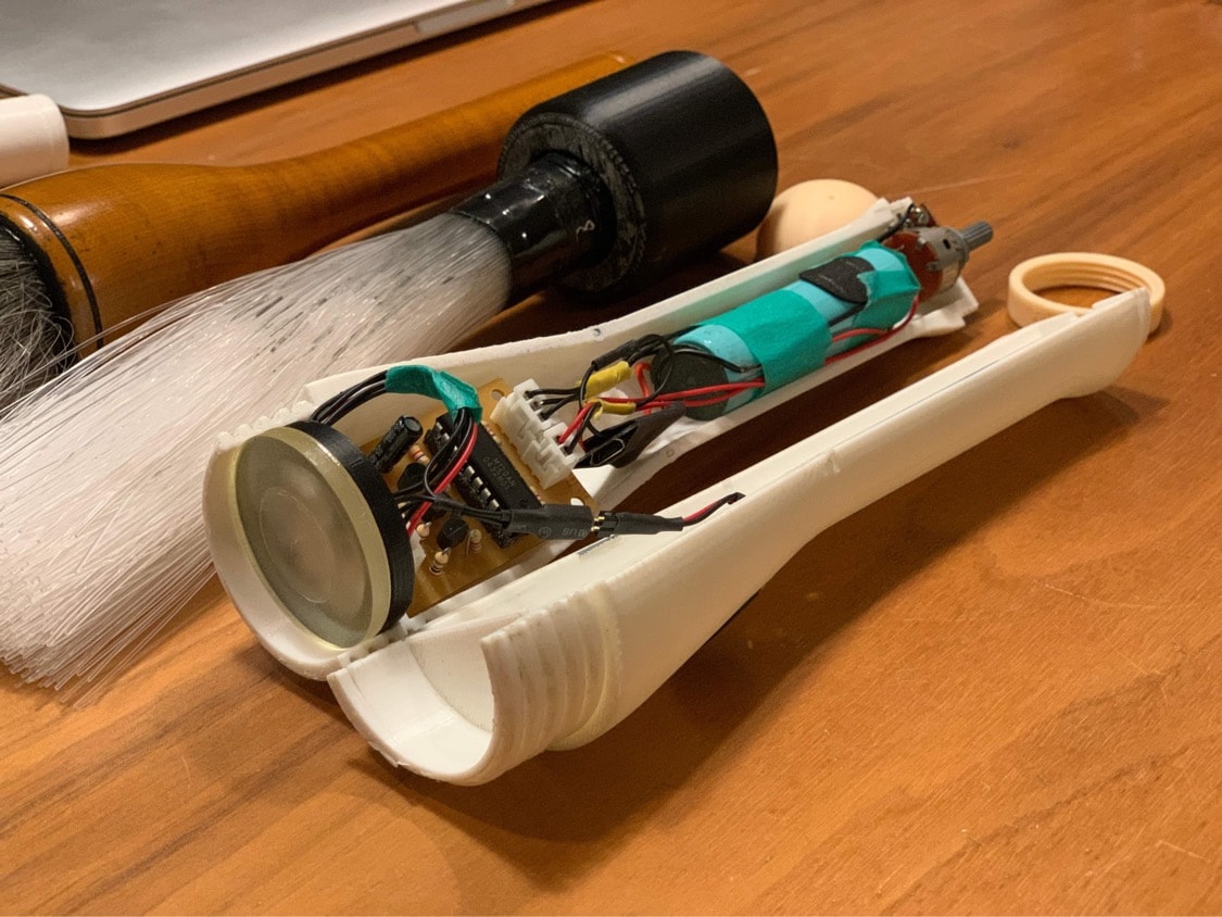 アートパフォーマンス用筆の作製