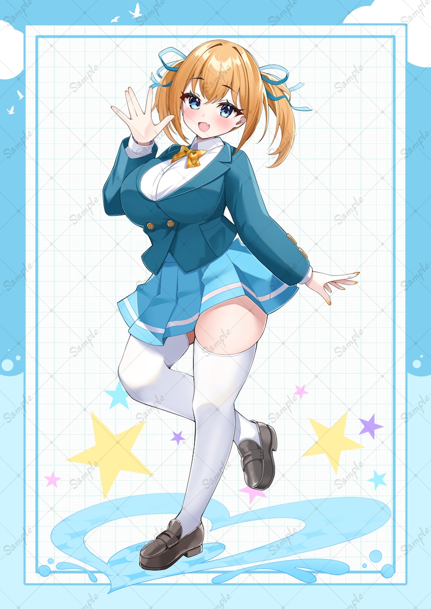 【お仕事】瑞姫みなもさんの新衣装キービジュアルイラスト