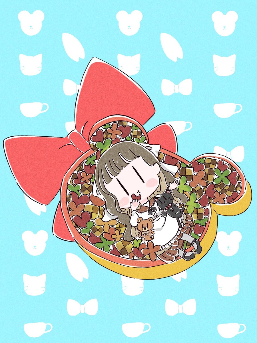 IRIAM Vライバー 桜羽くーま様 バレンタインイラスト