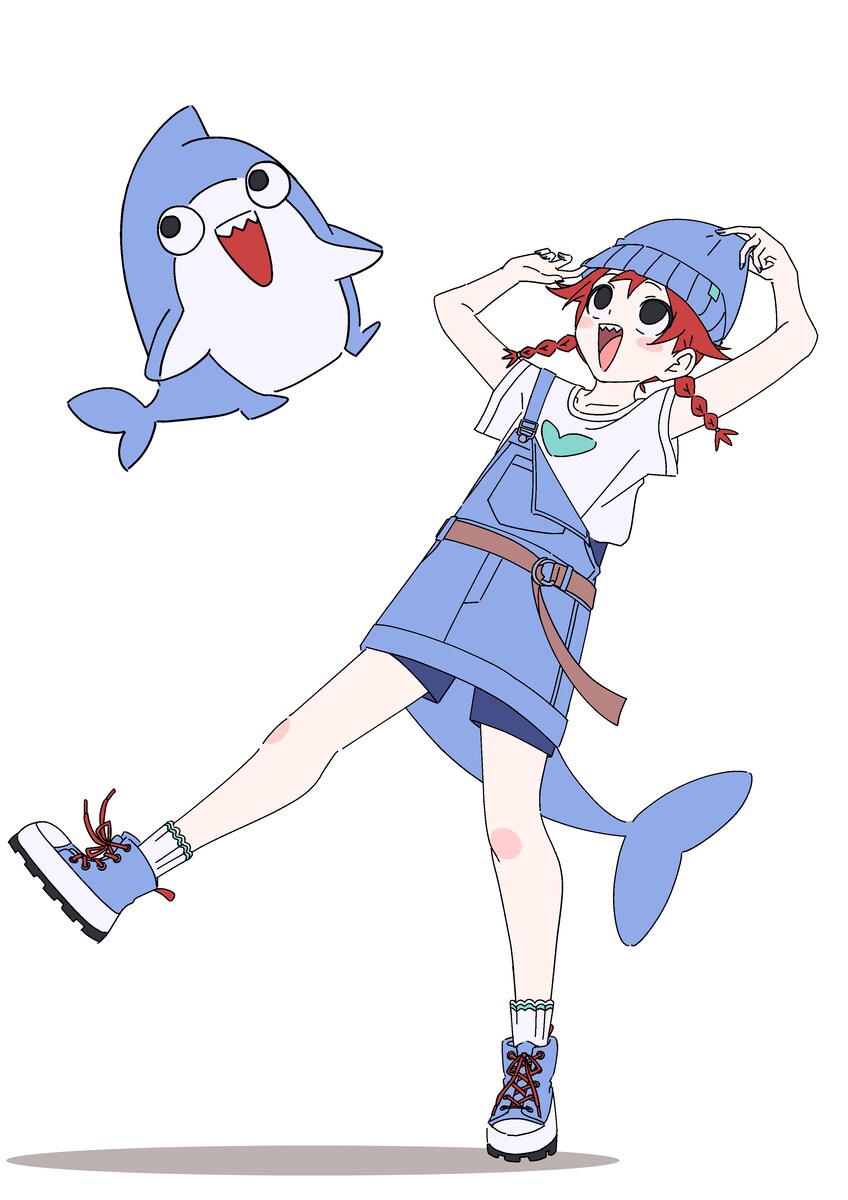 「サメ好きの女の子」をモチーフにしたオリジナルキャラクター