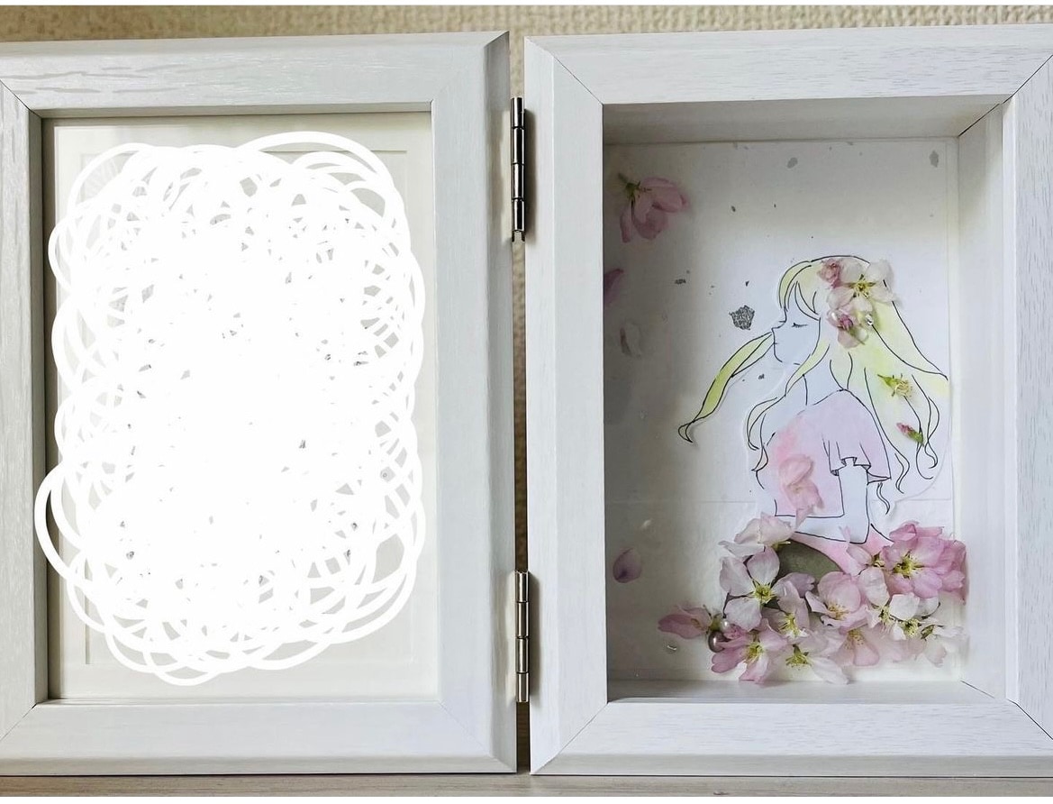 本物の桜で描く桜の妖精さん(ギフト)
