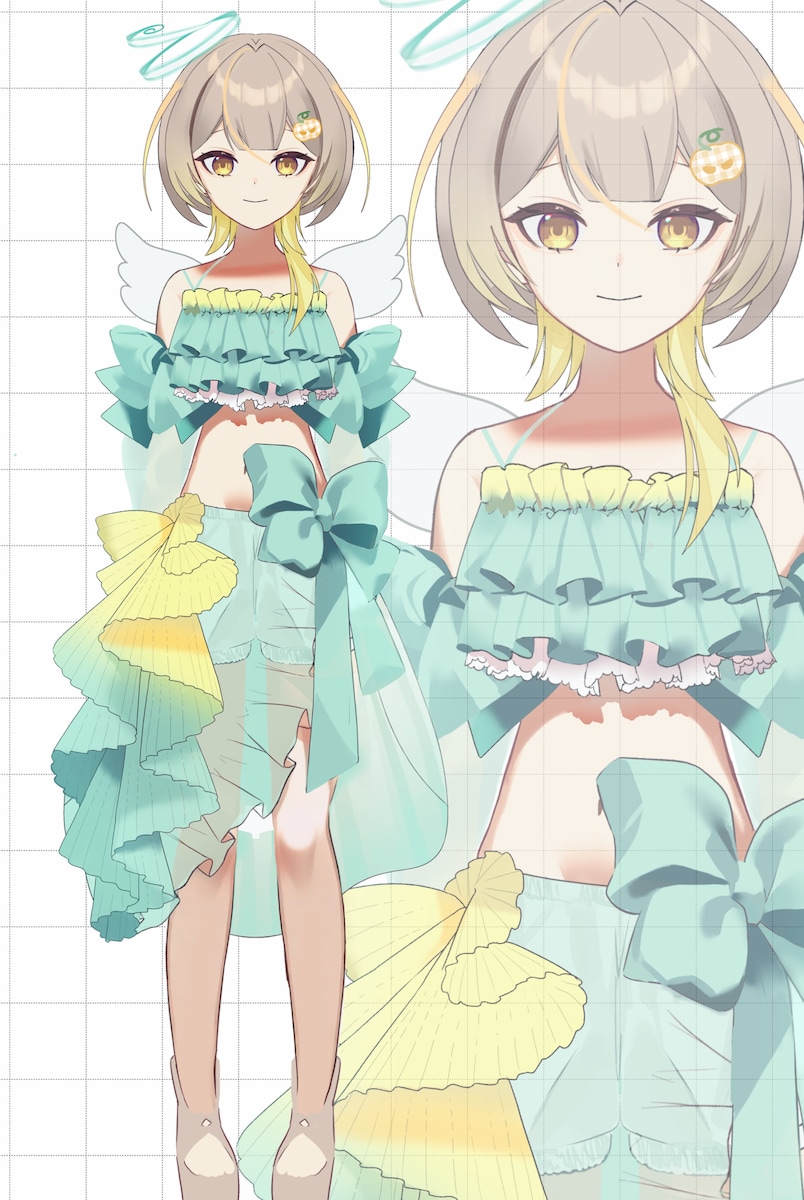 衣天かぽ様 立ち絵イラスト