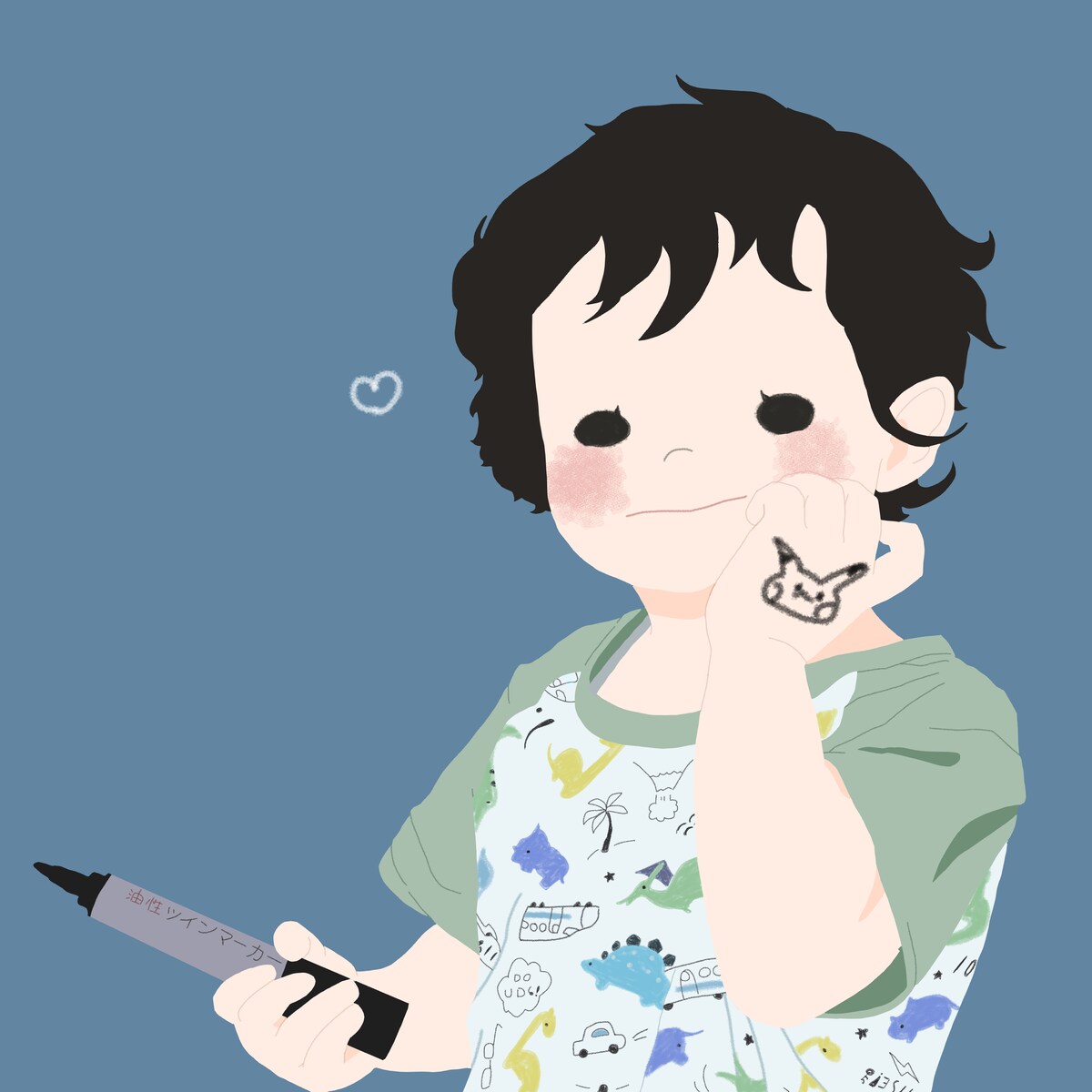 子供の似顔絵