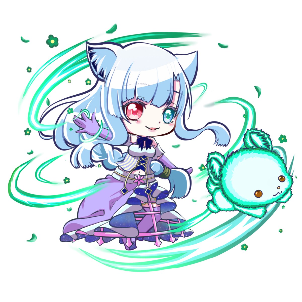 個人配信者様への　デフォルメイラスト制作