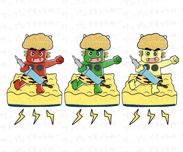 株式会社音光堂様の事業用キャラクターイラスト