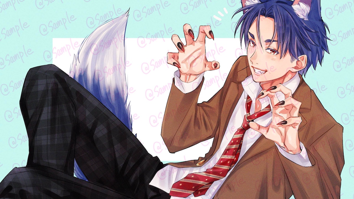 男の子一枚絵_sample
