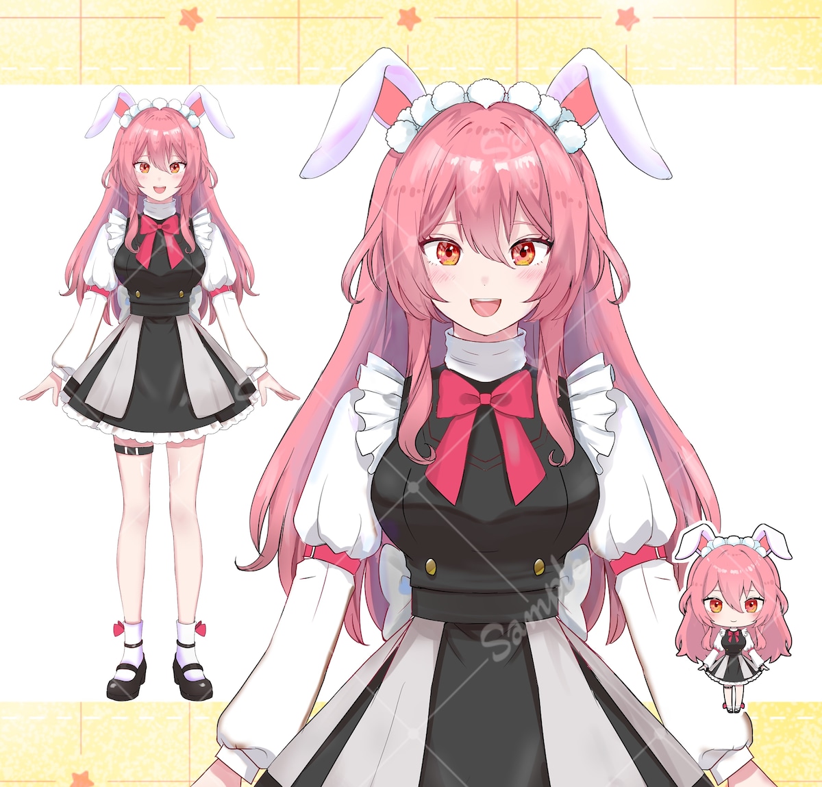 立ち絵、ミニキャラサンプル