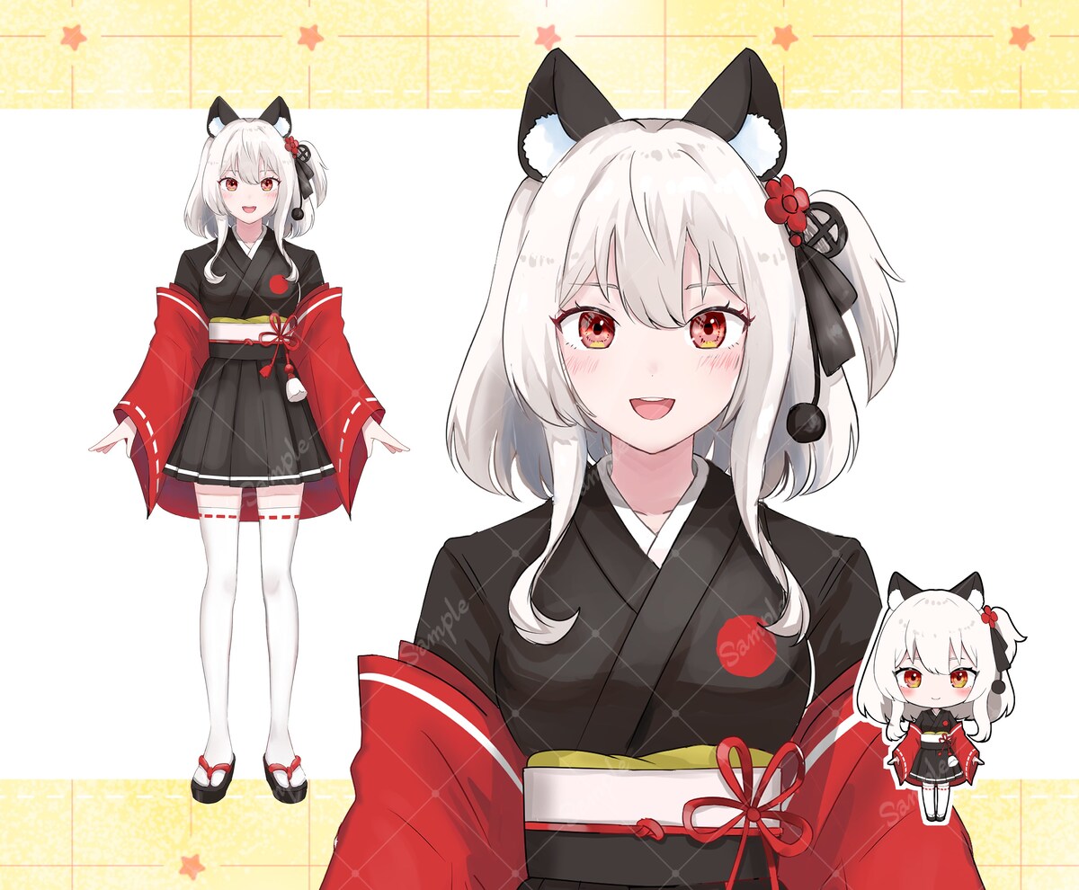 立ち絵、ミニキャラサンプル