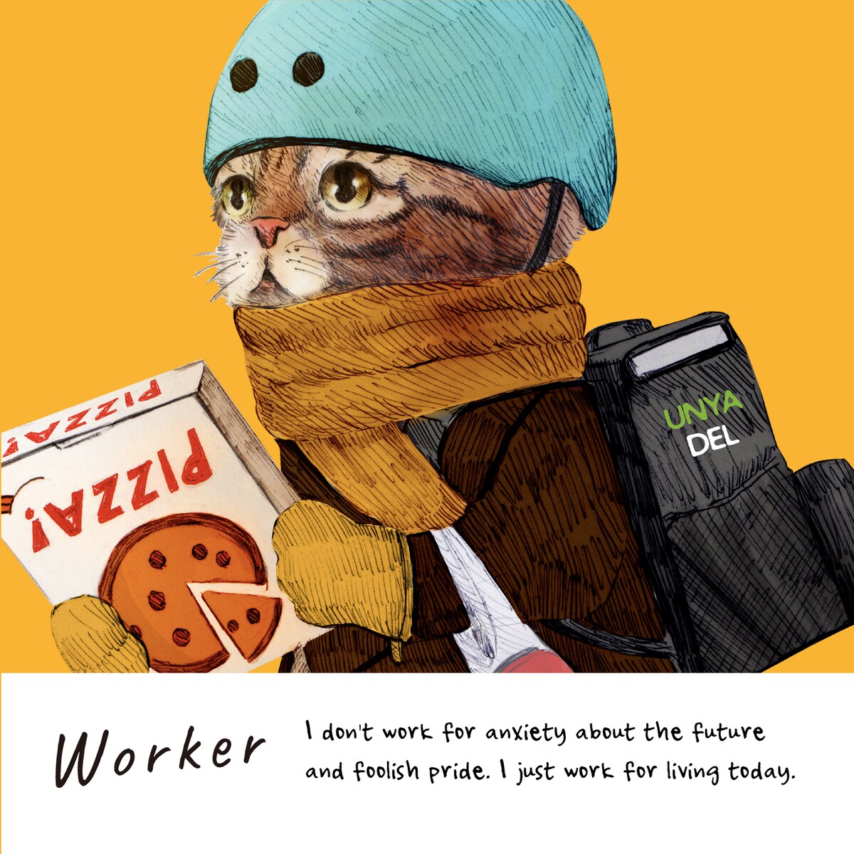 「WORKER 働き者のネコ。」