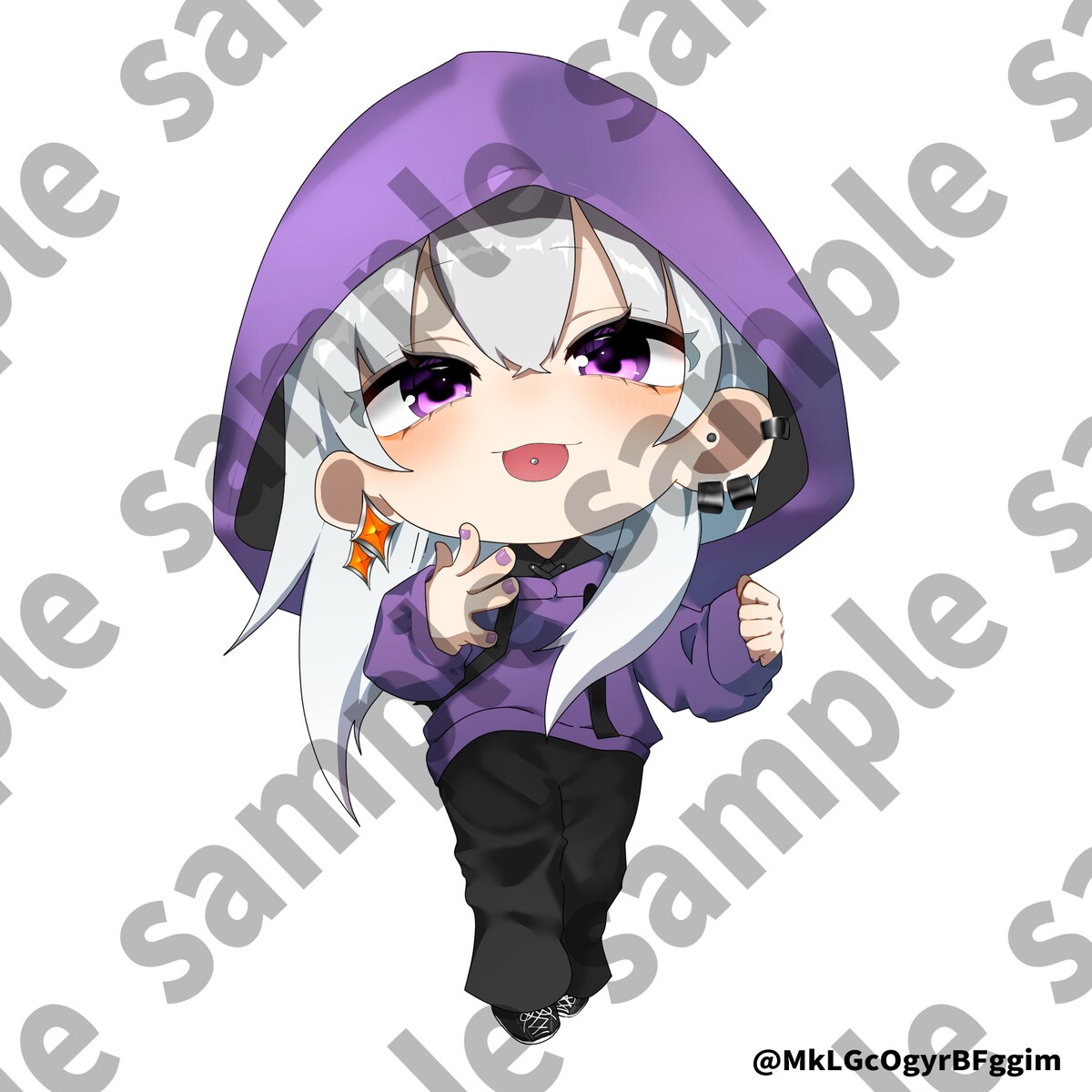 SNSアイコン用　SD立ち絵イラスト