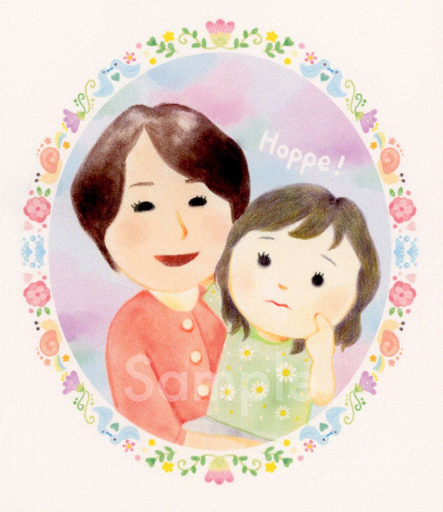  誕生日プレゼント用 似顔絵ポストカード