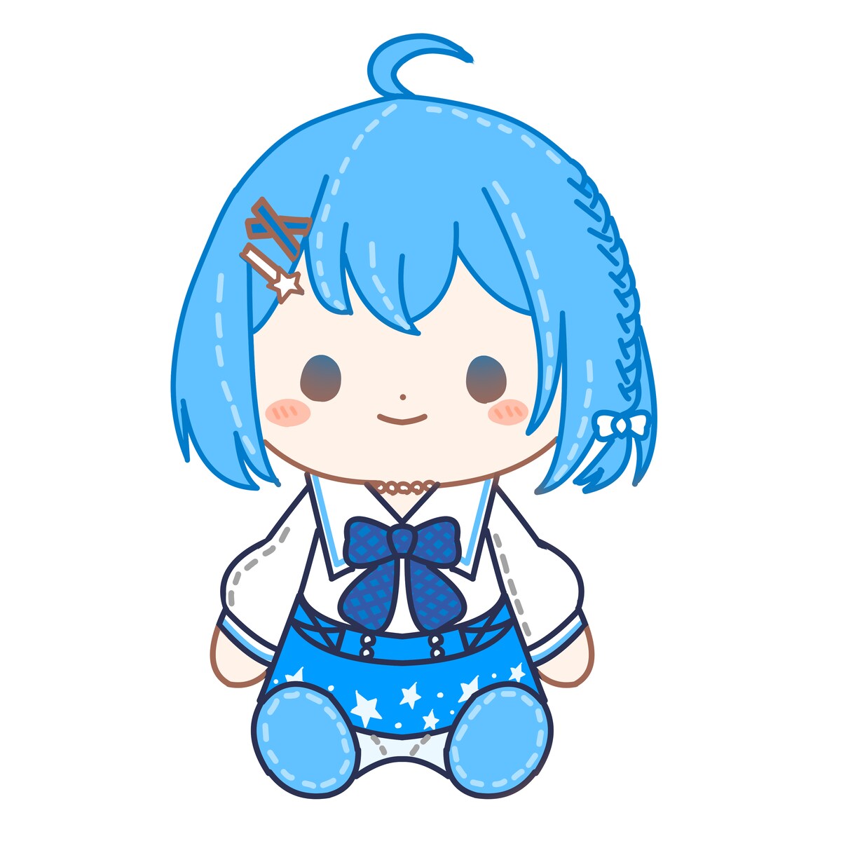 滴みぞれ様のVtuberぬいぐるみイラスト