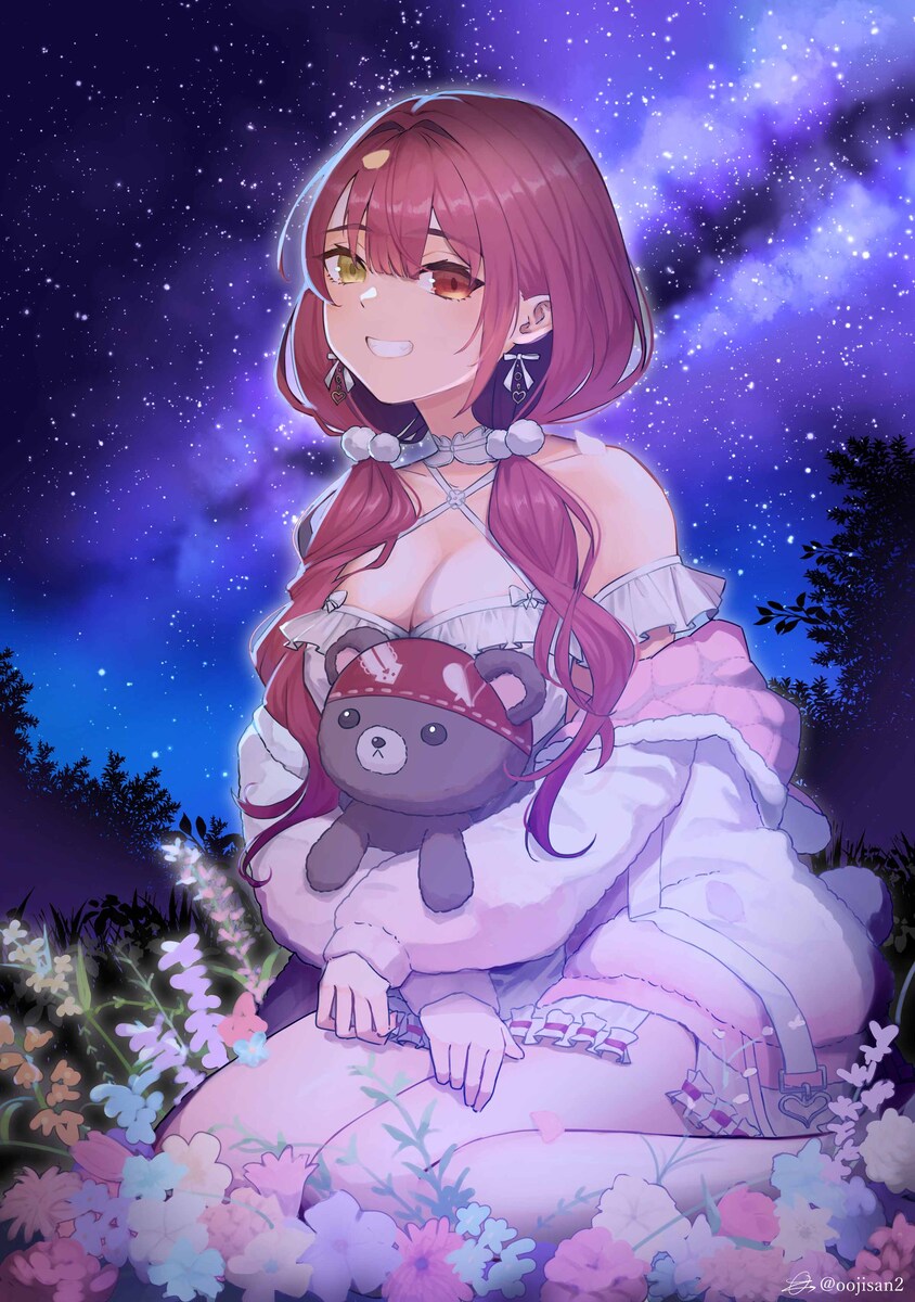 星明りに咲いた。