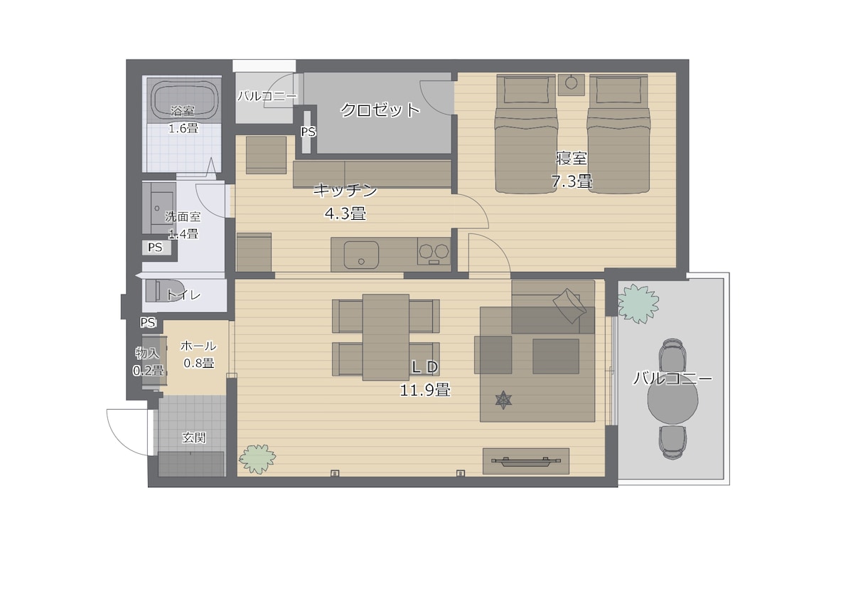 3D Archi Designerで間取り図を作成いたします