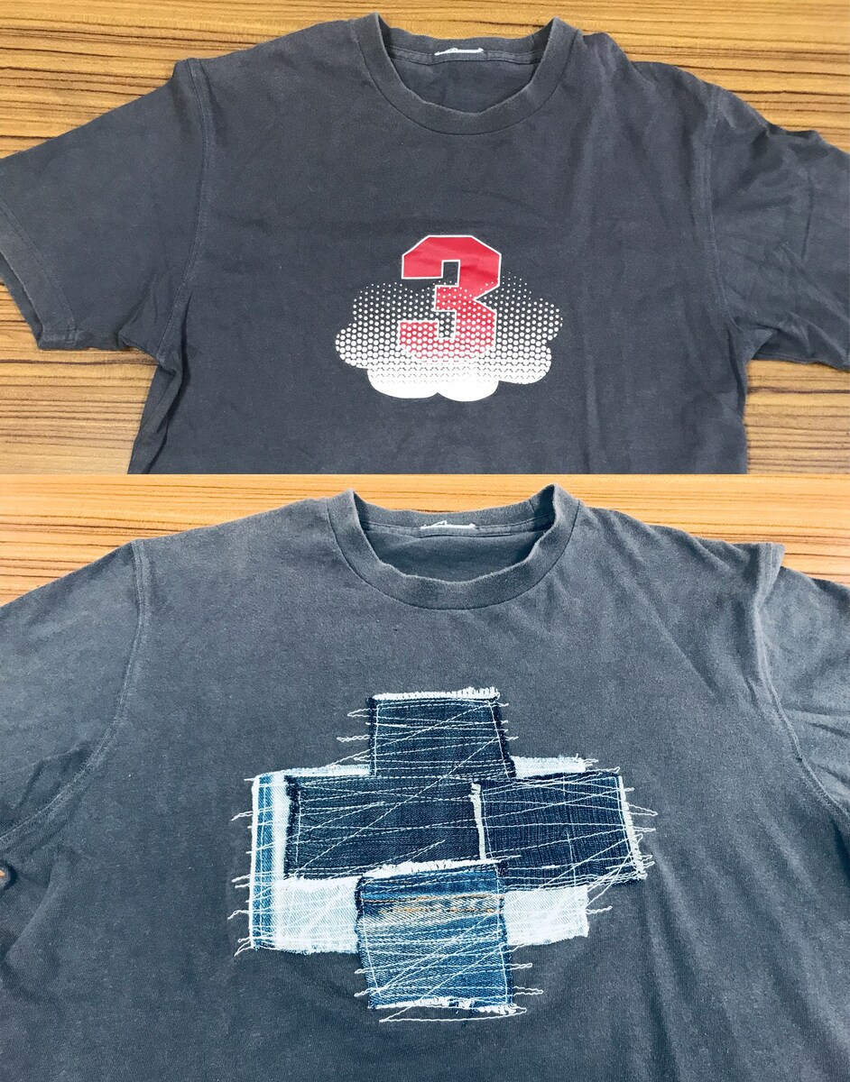 T-シャツの再生リメイク