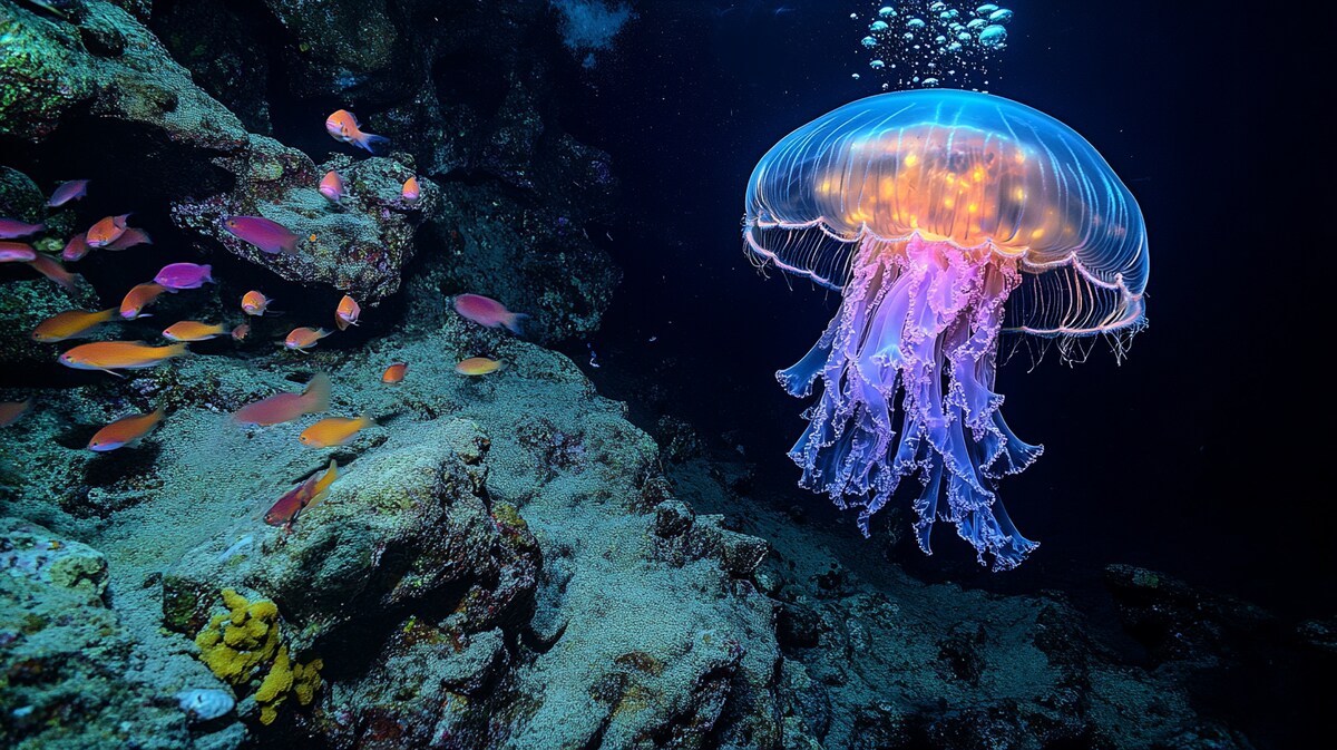 AI生成の水中世界