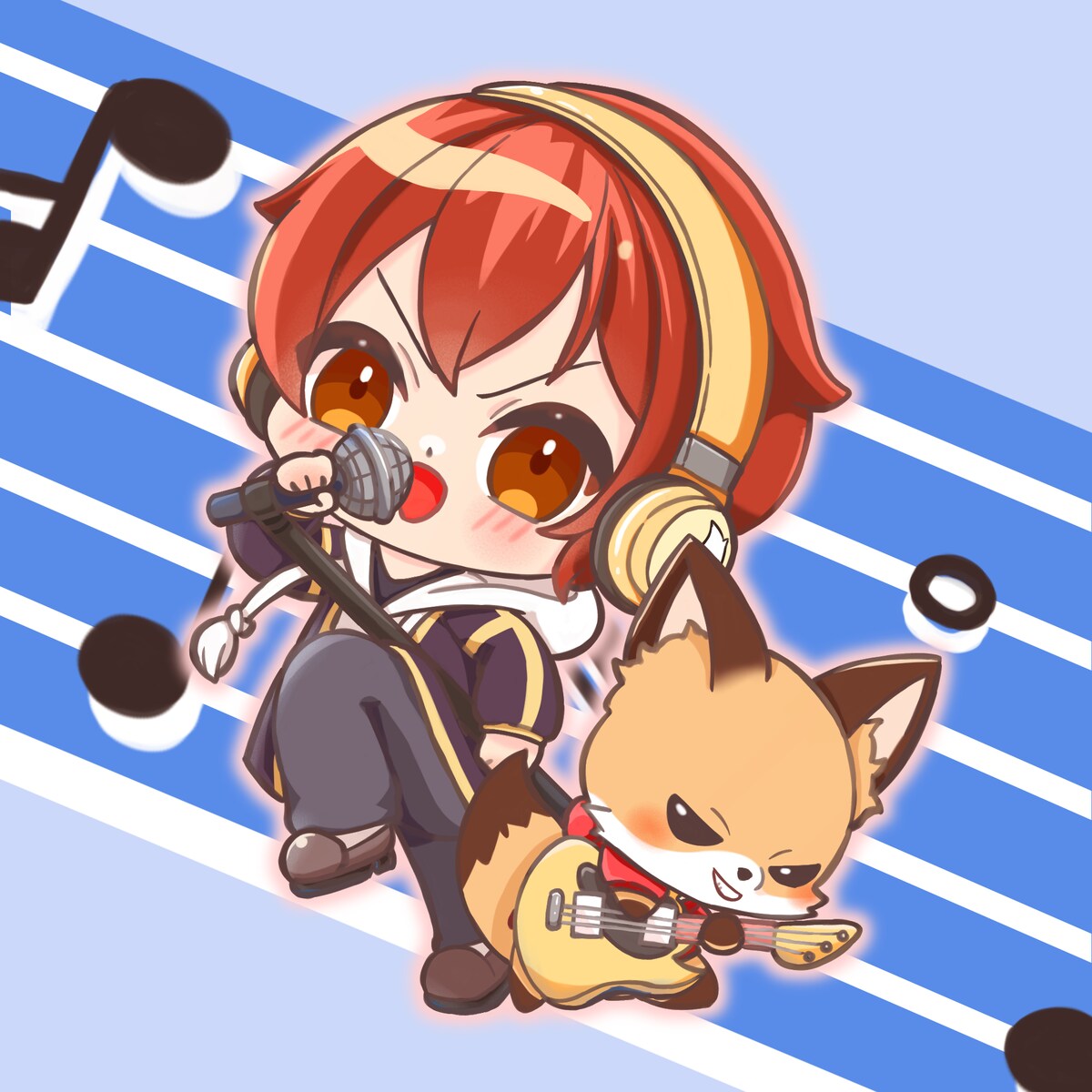 少年と狐のライブ