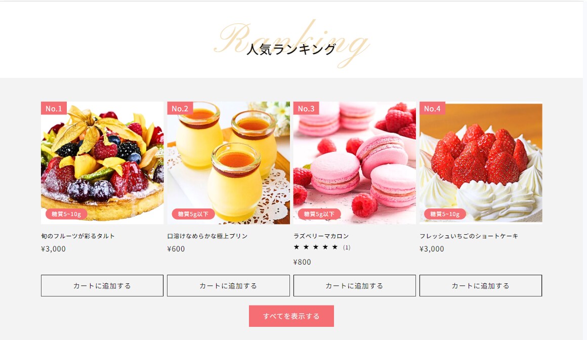 スイーツ専門ECサイト　ランキング