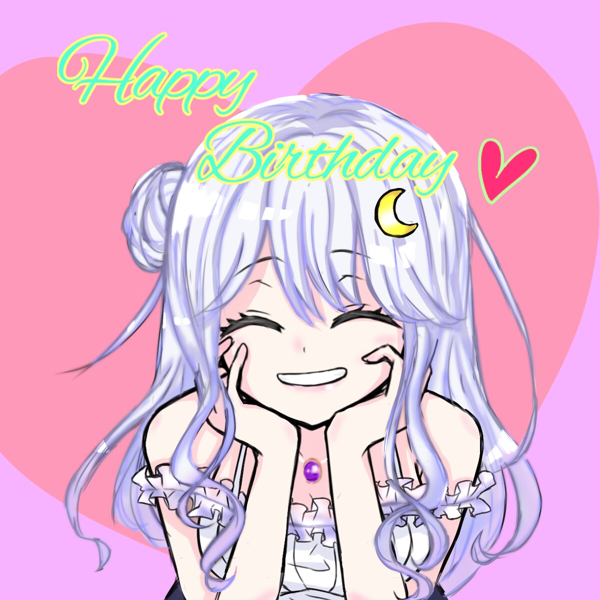 お祝いイラスト(簡易背景)