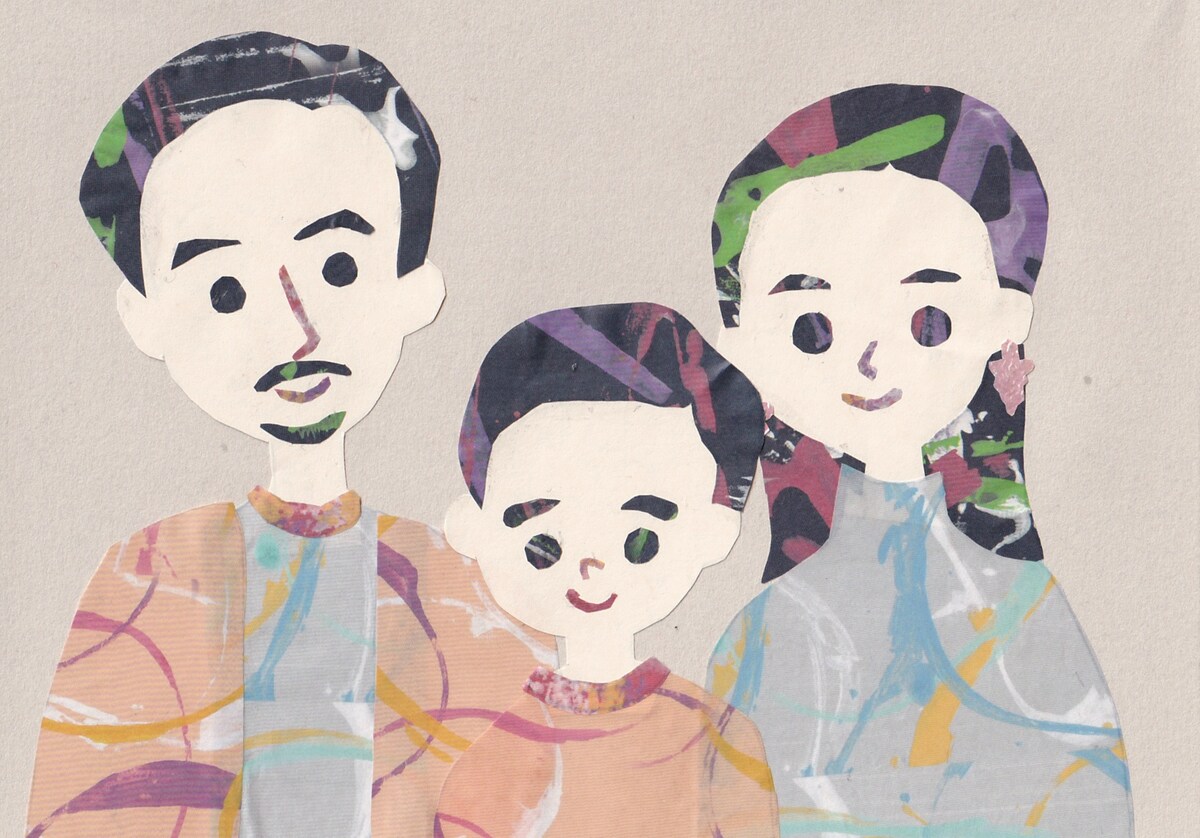 貼り絵似顔絵