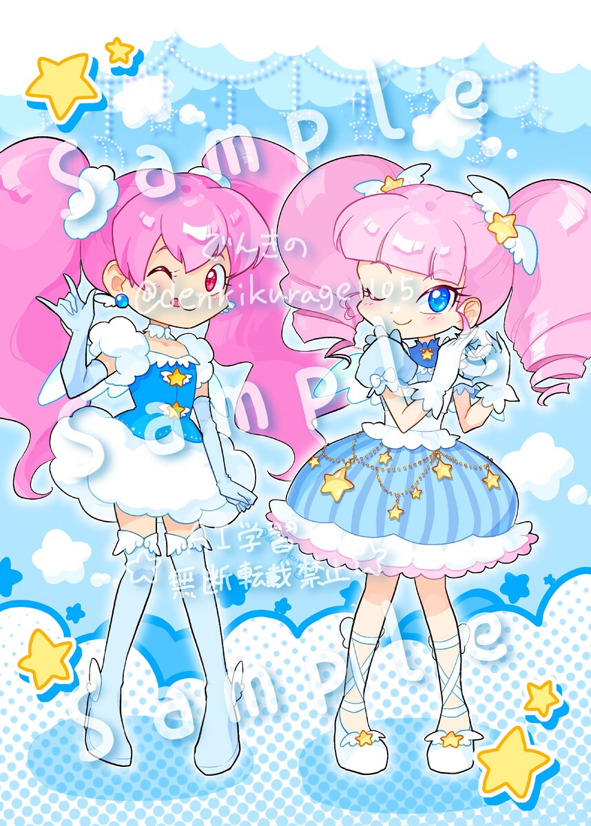 創作頒布本 １枚イラストサンプル①
