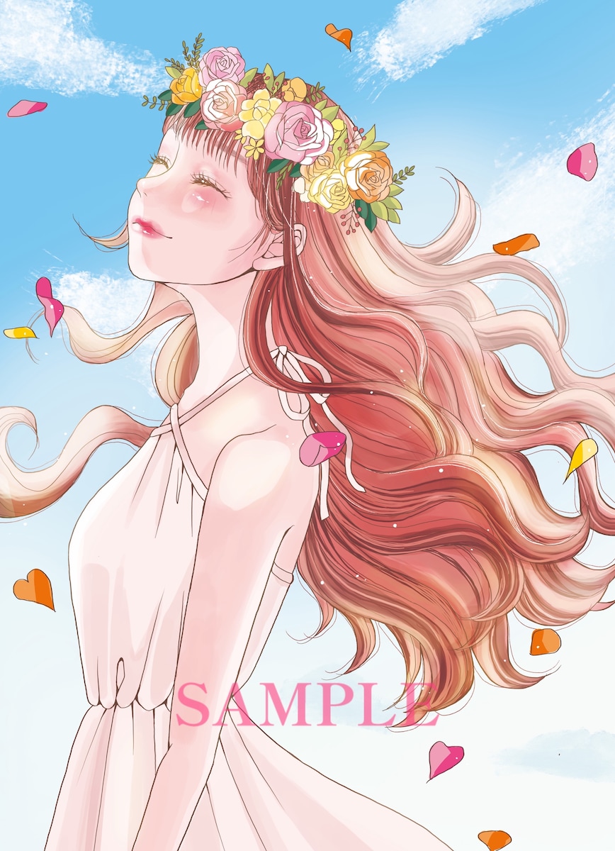 キッチンカーのタペストリー用イラスト