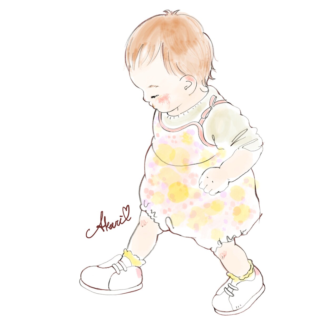 子どもの似顔絵イラスト