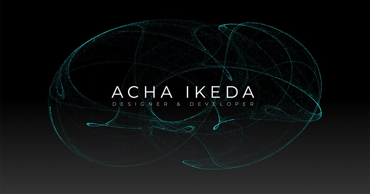 Acha Ikeda ポートフォリオサイト