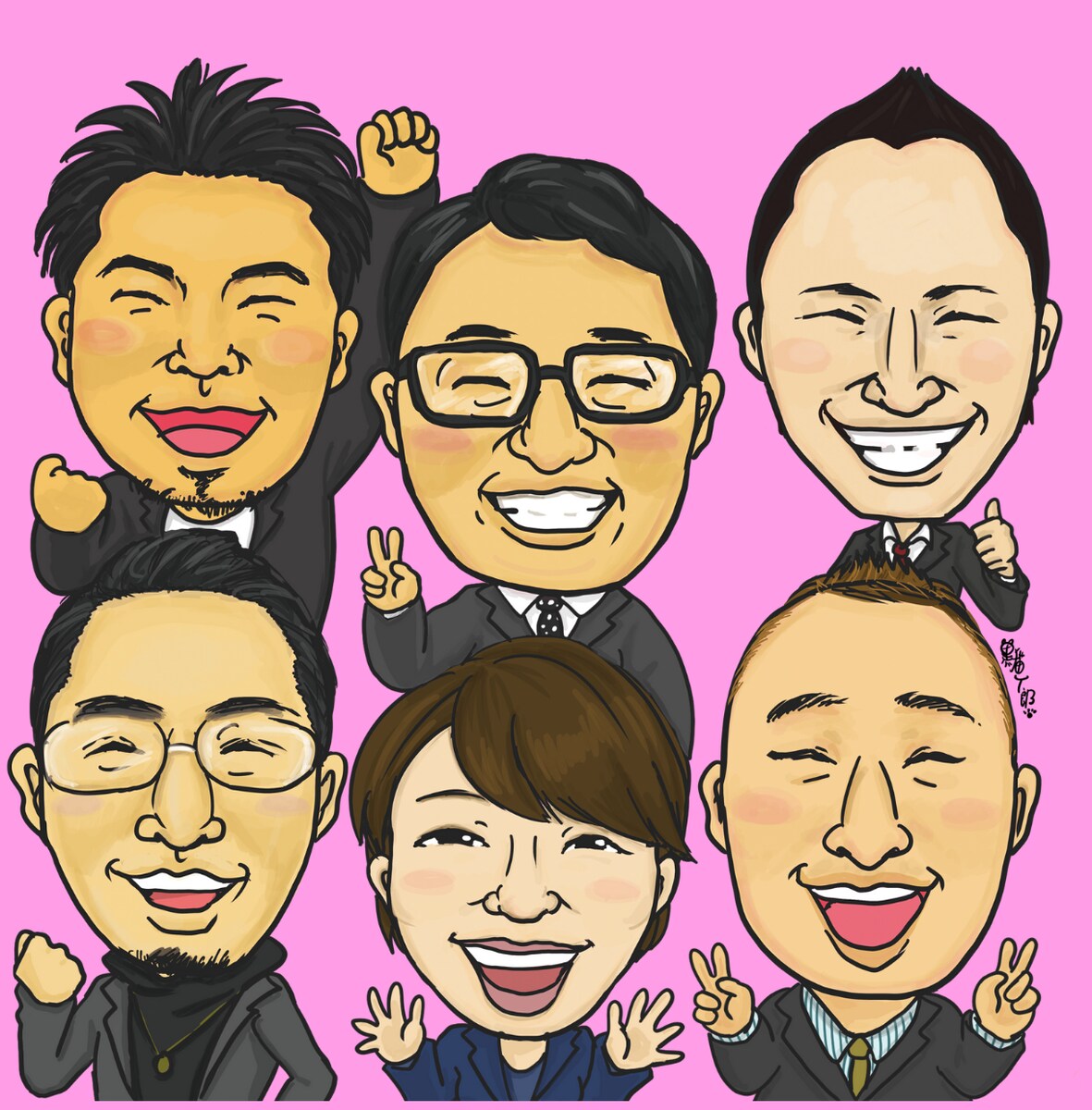 プレゼント用似顔絵