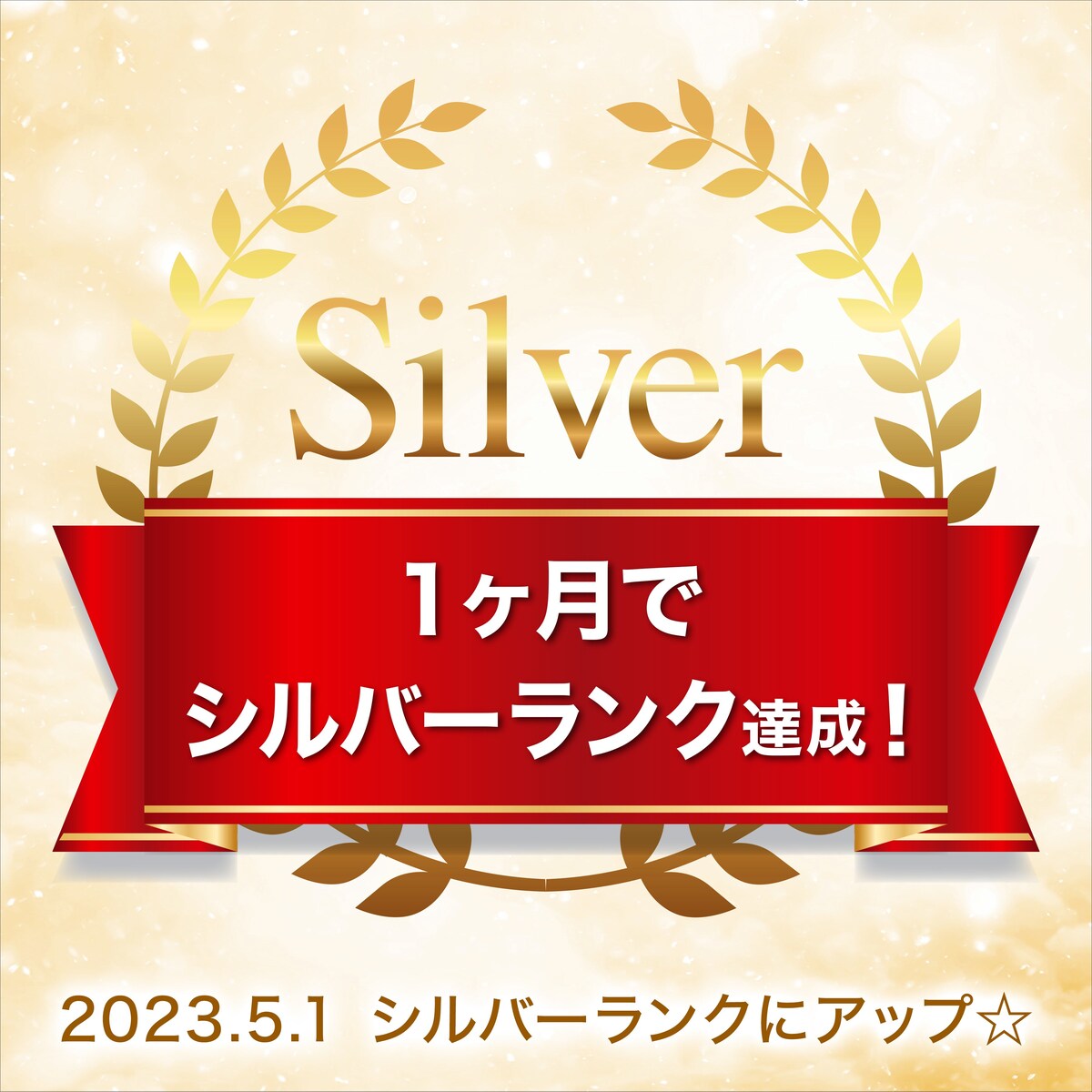 【ランクアップ】シルバーランクになりました☆