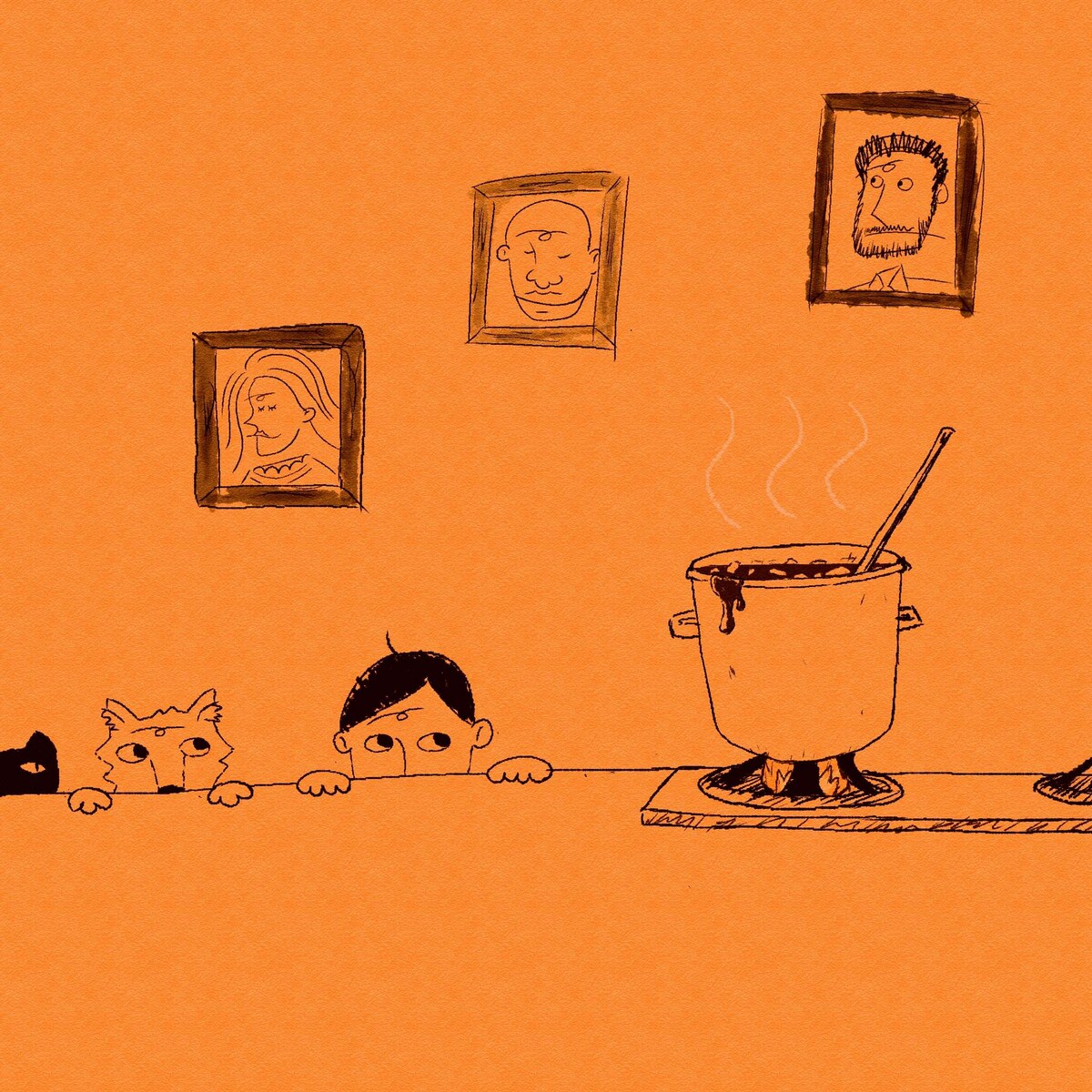 絵本のようなイラスト