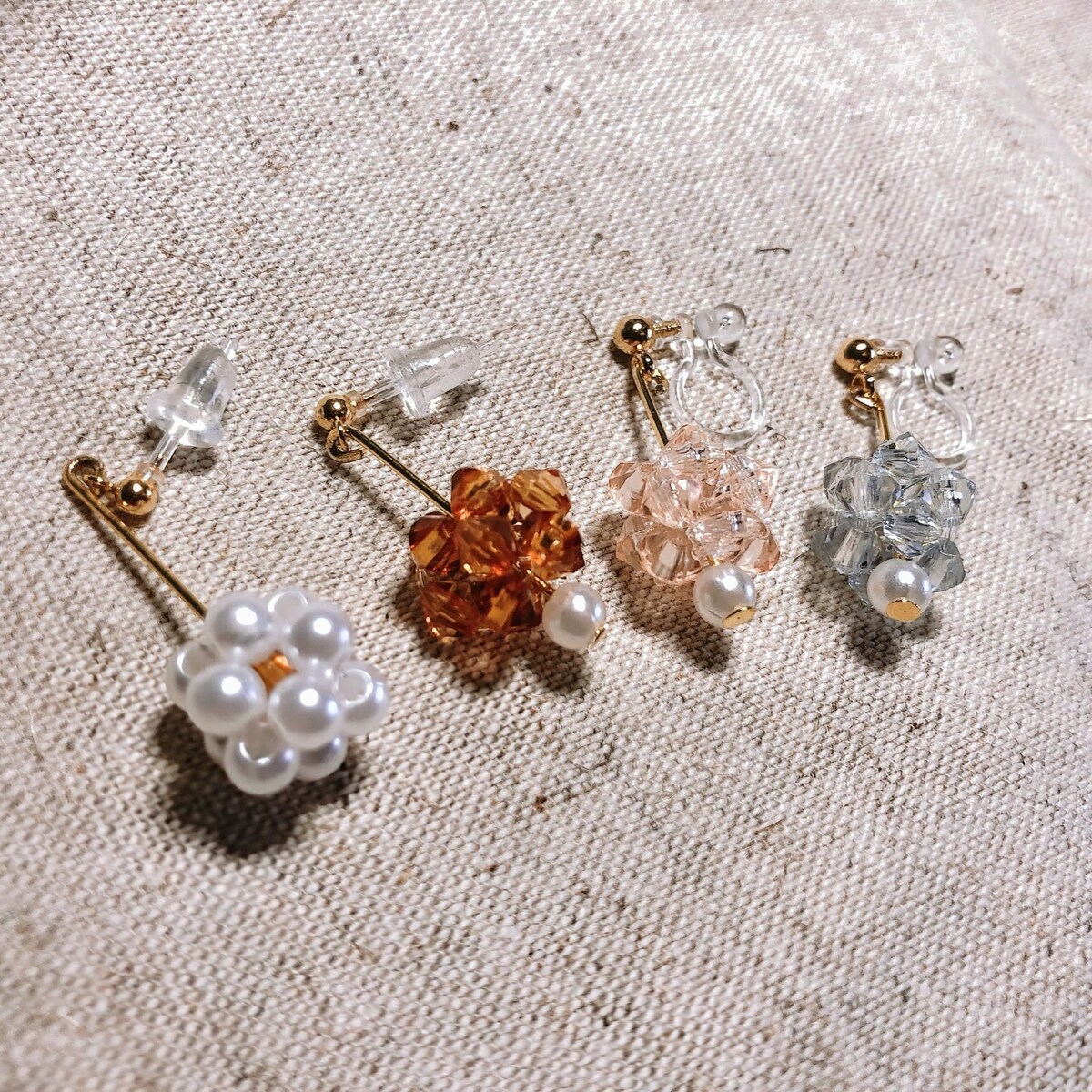 ビーズのイヤリング＆ピアス
